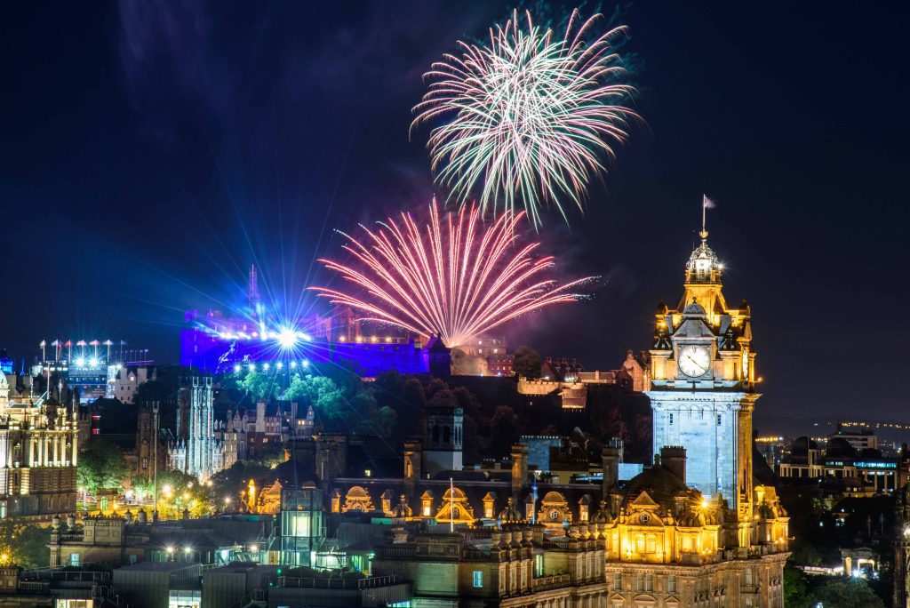 Edinburgh fireworks