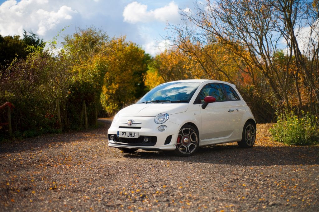 Fiat 500 with personalised plate