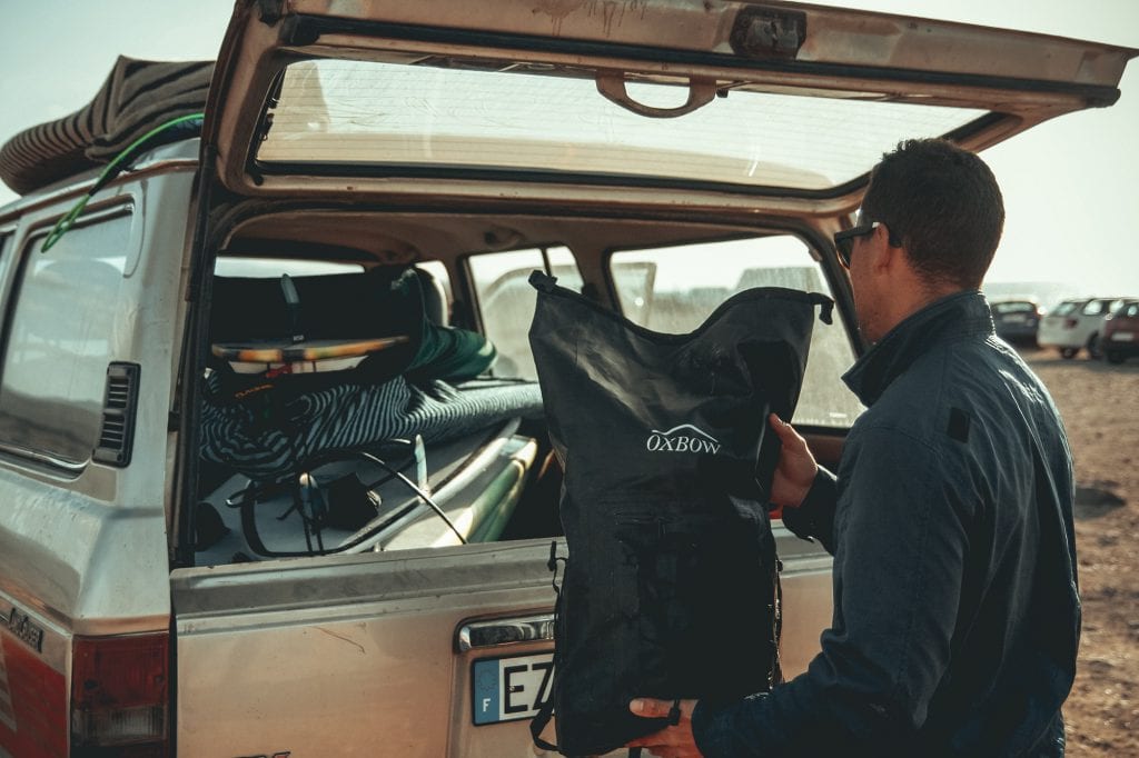 Man loading up car