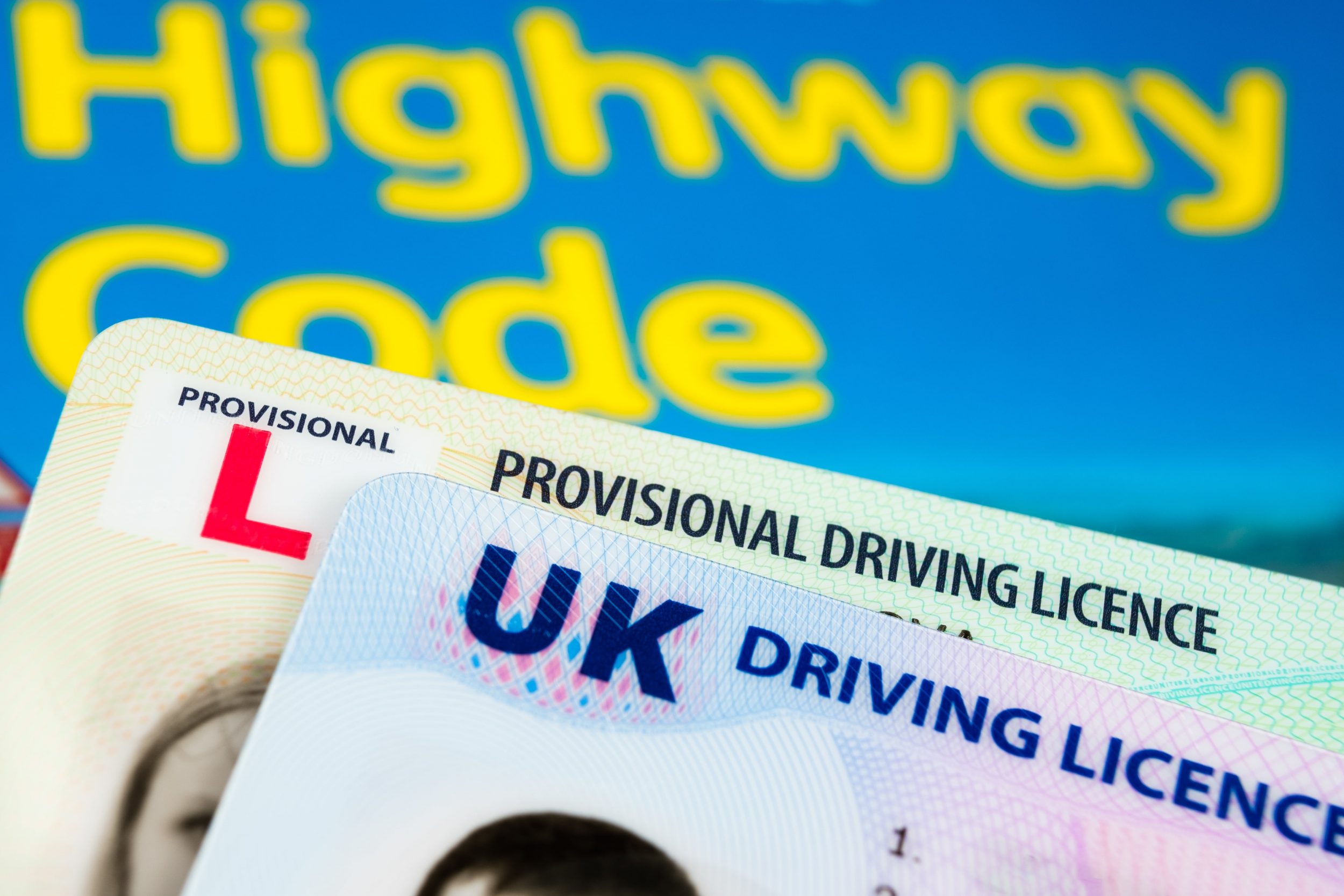 Highway code book with provisional license