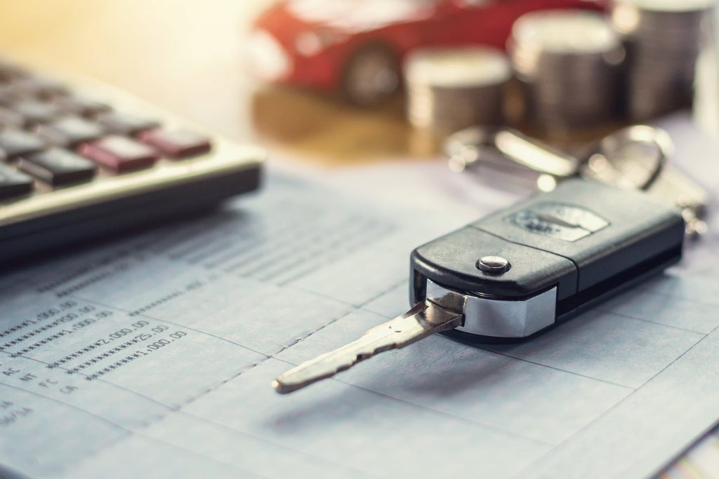 Car key and calculator