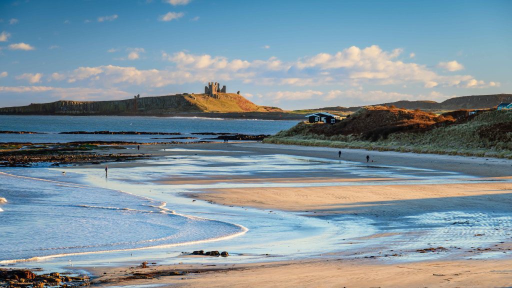 Low Newton Beach and Dunstanburgh Castle